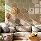 8 Pack Hexagon Felt Board Wall Tiles Bulletin Board Wall Decor