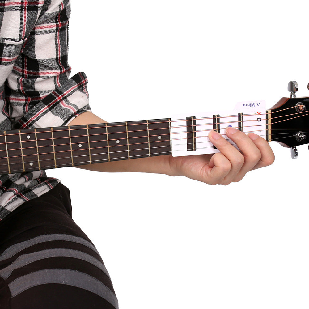 56 Laminated Guitar Chord Flashcards A to G for Beginners