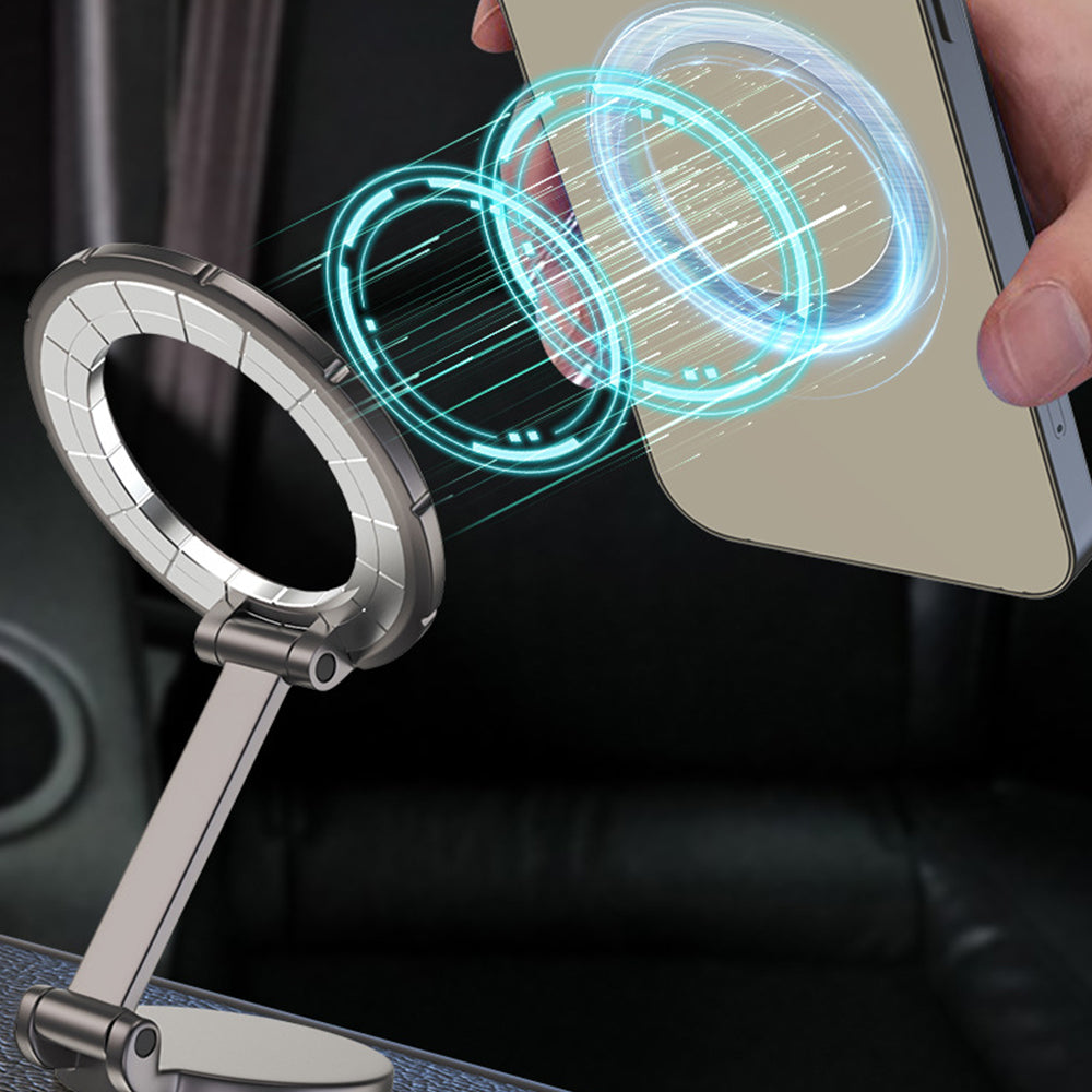 2Pcs Metal Magnetic Foldable Car Phone Holder