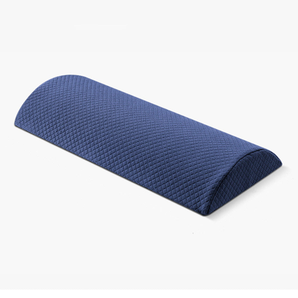 Half Moon Bolster Pillow for Legs Under Knee Support for Back and Side Sleeping