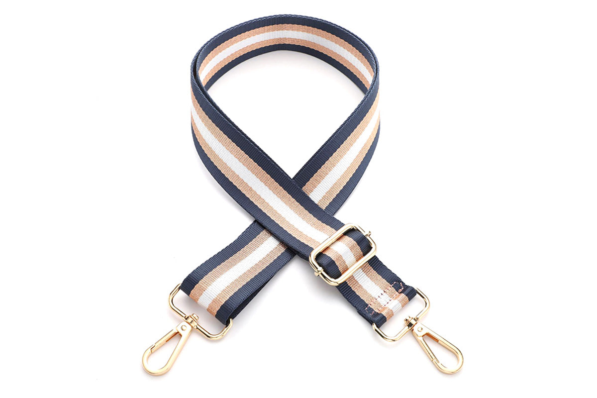 Adjustable Canvas Bag Strap with Metal Buckle for Crossbody Bag