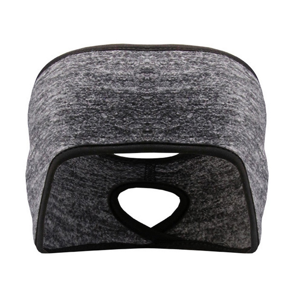 Two Fleece Ear Warmer Headbands with Ponytail Hole-Style 1