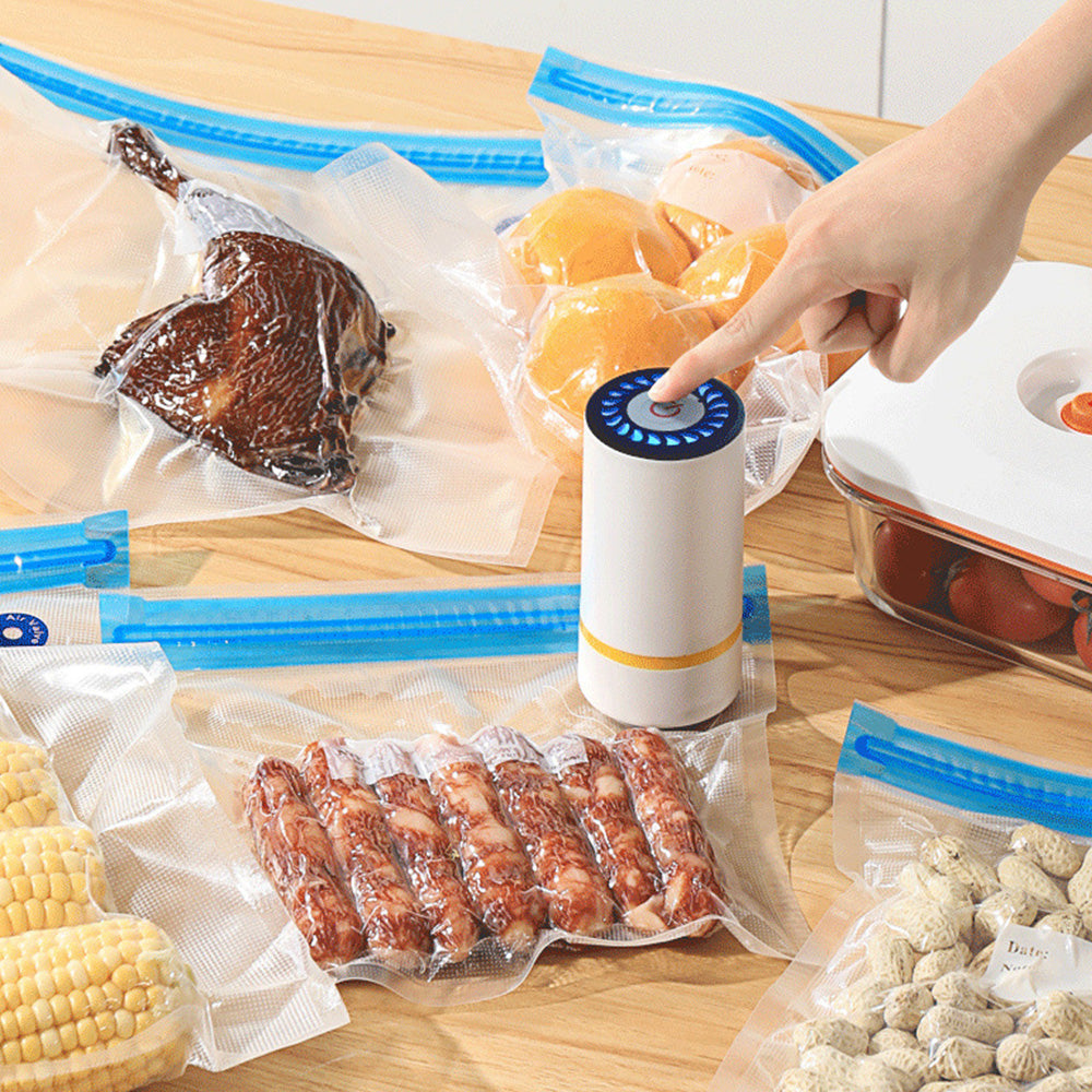 Handheld Food Vacuum Sealer Kit USB Rechargeable Portable Sealer with Bags