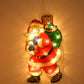 2Pcs Christmas Decor LED Curtain Light Xmas Window Silhouette Light Decoration
