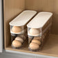 Auto Rolling Fridge Egg Organizer Space Saving Eggs Dispenser for Refrigerator Storage