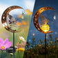 2Pcs Garden Solar Stake Light Moon Fairy Glass Globe with Angel Outdoor Decor