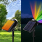4Pcs LED Solar RGB Outdoor Projector Landscape Lamp