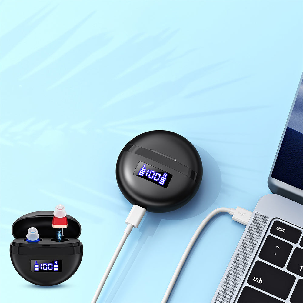 Hearing Aid Invisible Digital In-Ear Rechargeable Sound Amplifer