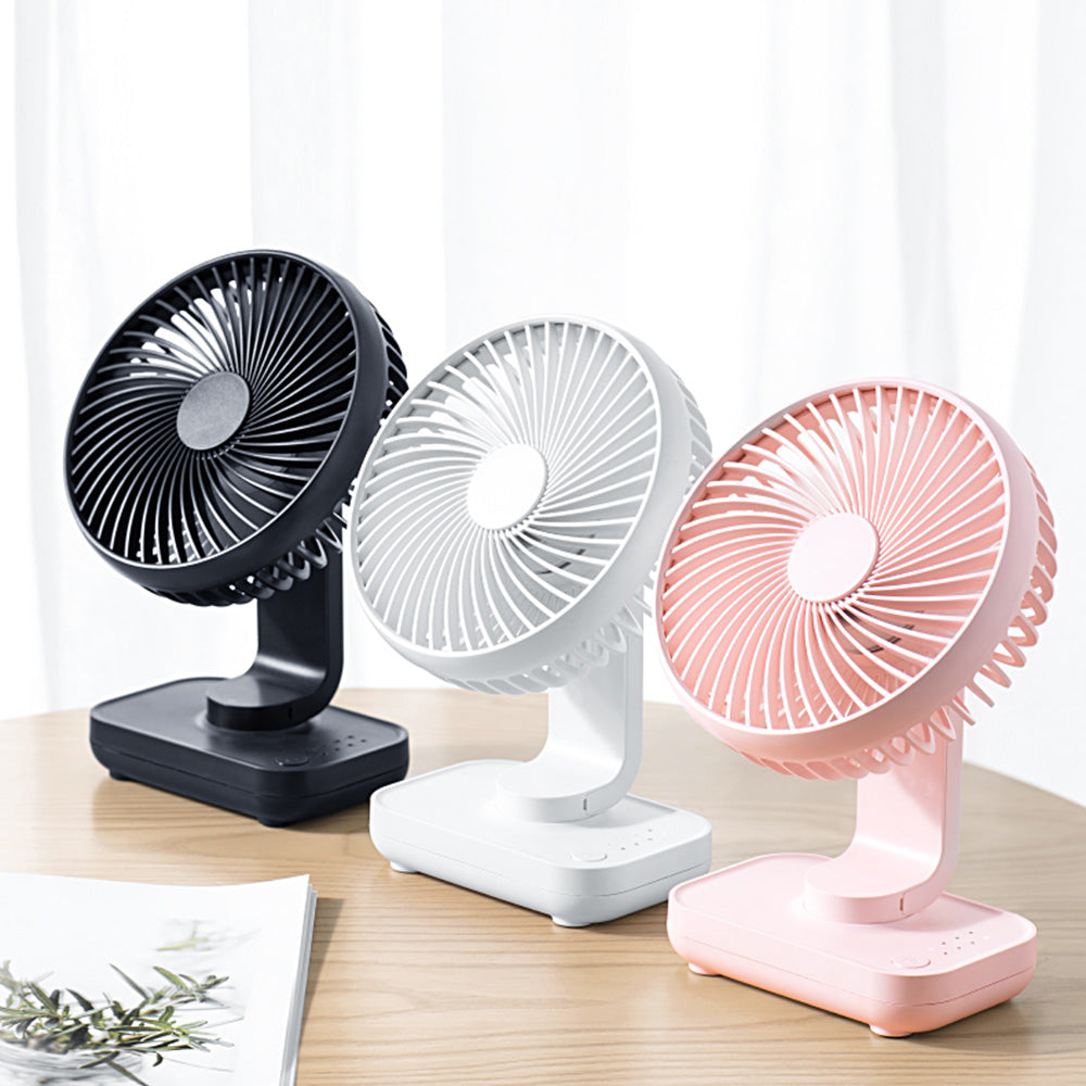 Desk Table Fan Personal USB Small Air Circulator Quiet Dorm Mini Portable 4 Speed Fan
