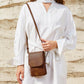 PU Leather Women Crossbody Bag Adjustable Strap Small Cell Phone Purse