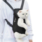 Breathable Mesh Pet Carrier Backpack for Front and Back Carrying Dogs Cats-Black
