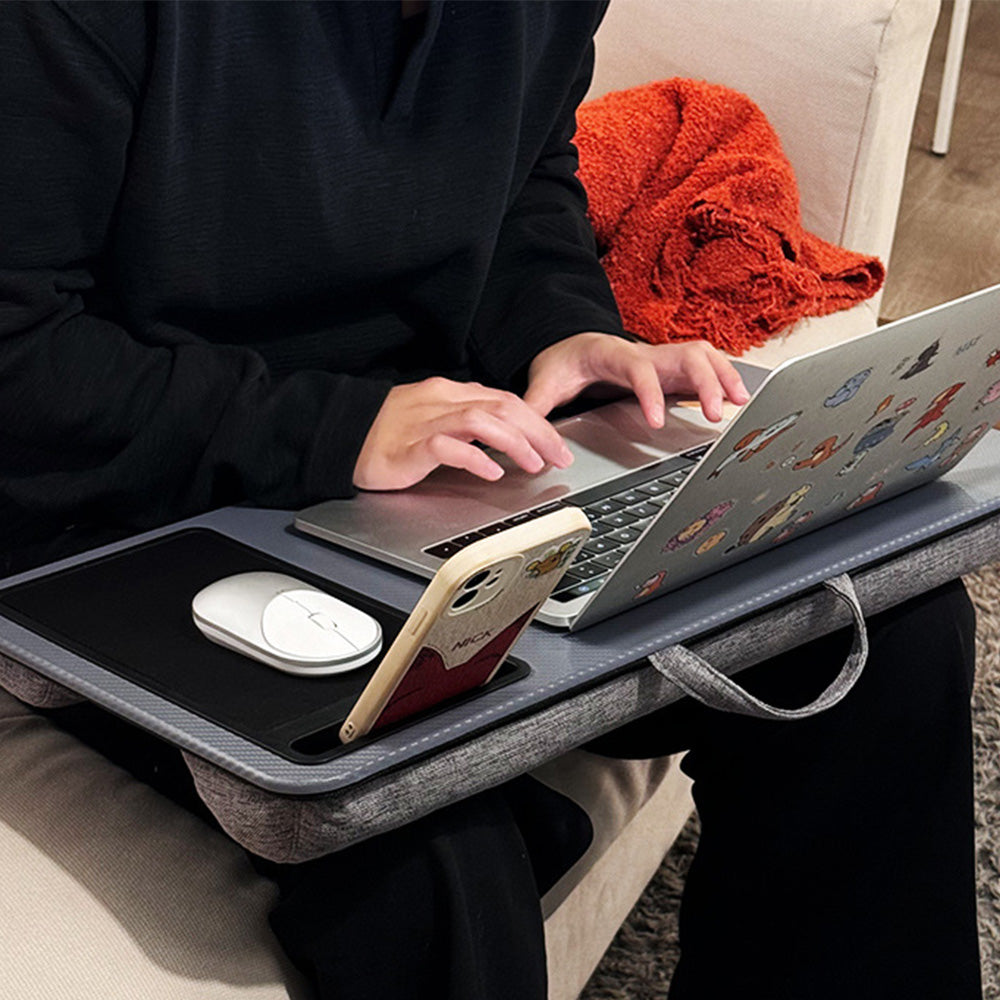 Laptop Lap Desks for Adults Portable Laptop Desk with Mouse Pad and Phone Holder