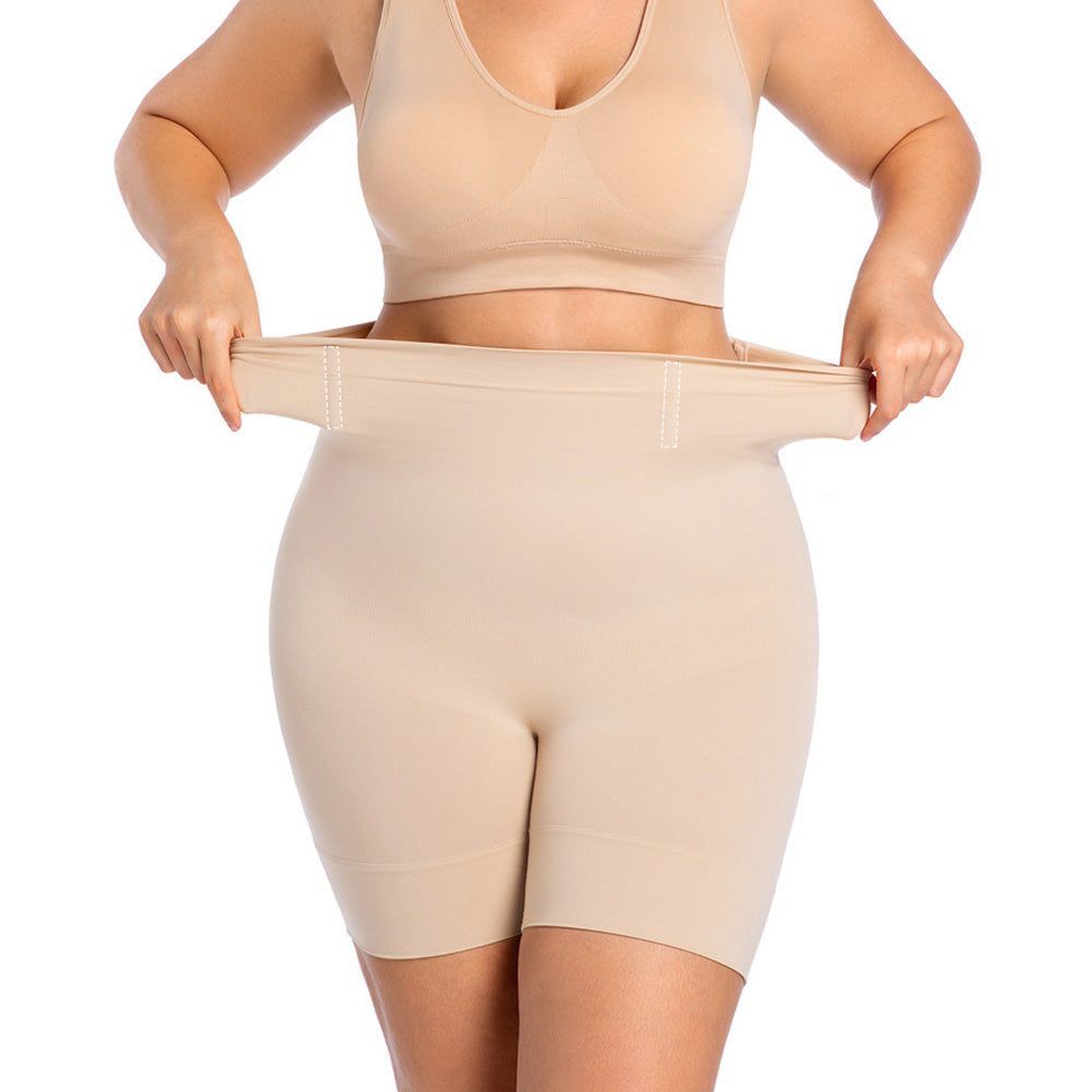 Seamless Shapewear Tummy Control Short High Waist Shapewear Short for Women-Beige