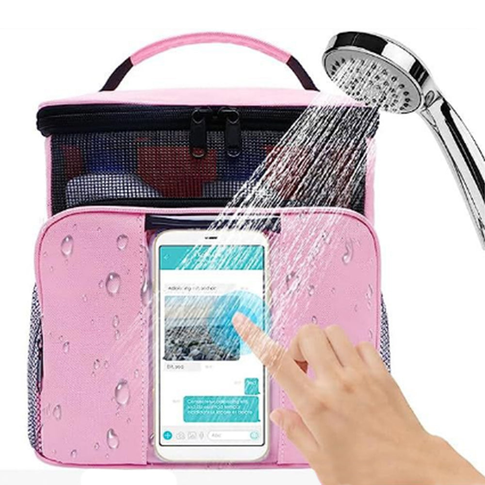 2Pcs Large Capacity Hanging Oxford Travel Storage Makeup Bag