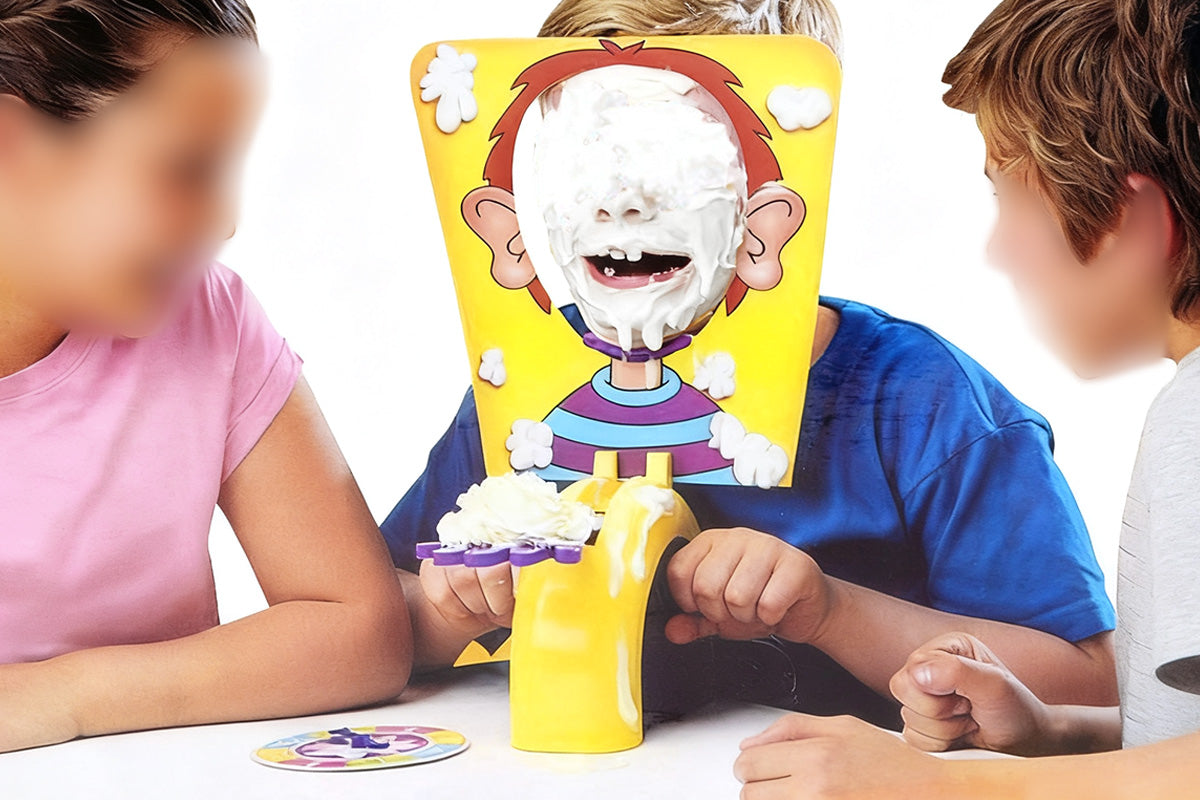 Cream Hit Face Funny Party Toys Pie Cake Toy Desktop Game