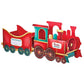 Santa Gift Train Christmas Cardboard Gift Box Present Holder Home Decoration