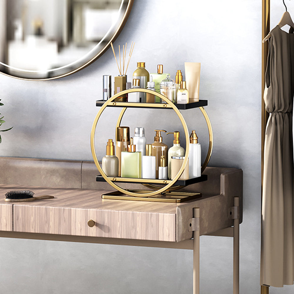 2-Tier Metal Makeup Organizers and Storage