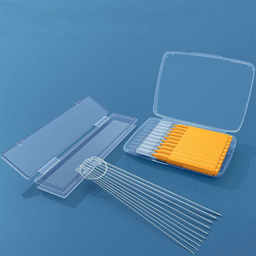 Shower Head Cleaning Brush Set Anti-Clogging with Storage Box for Bathroom