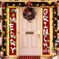 Christmas Decorations Outdoor Banner with LED Merry Christmas Decor Porch Sign