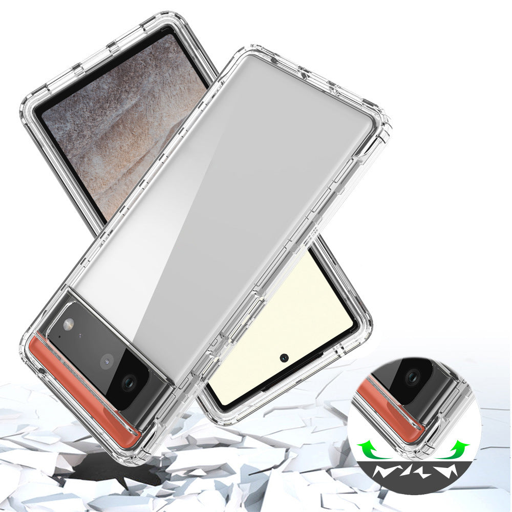 For Google Pixel 7 Shockproof Transparent Phone Case
