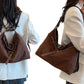 2-In-1 Vintage Suede Hobo Bag Backpack Shoulder Bag