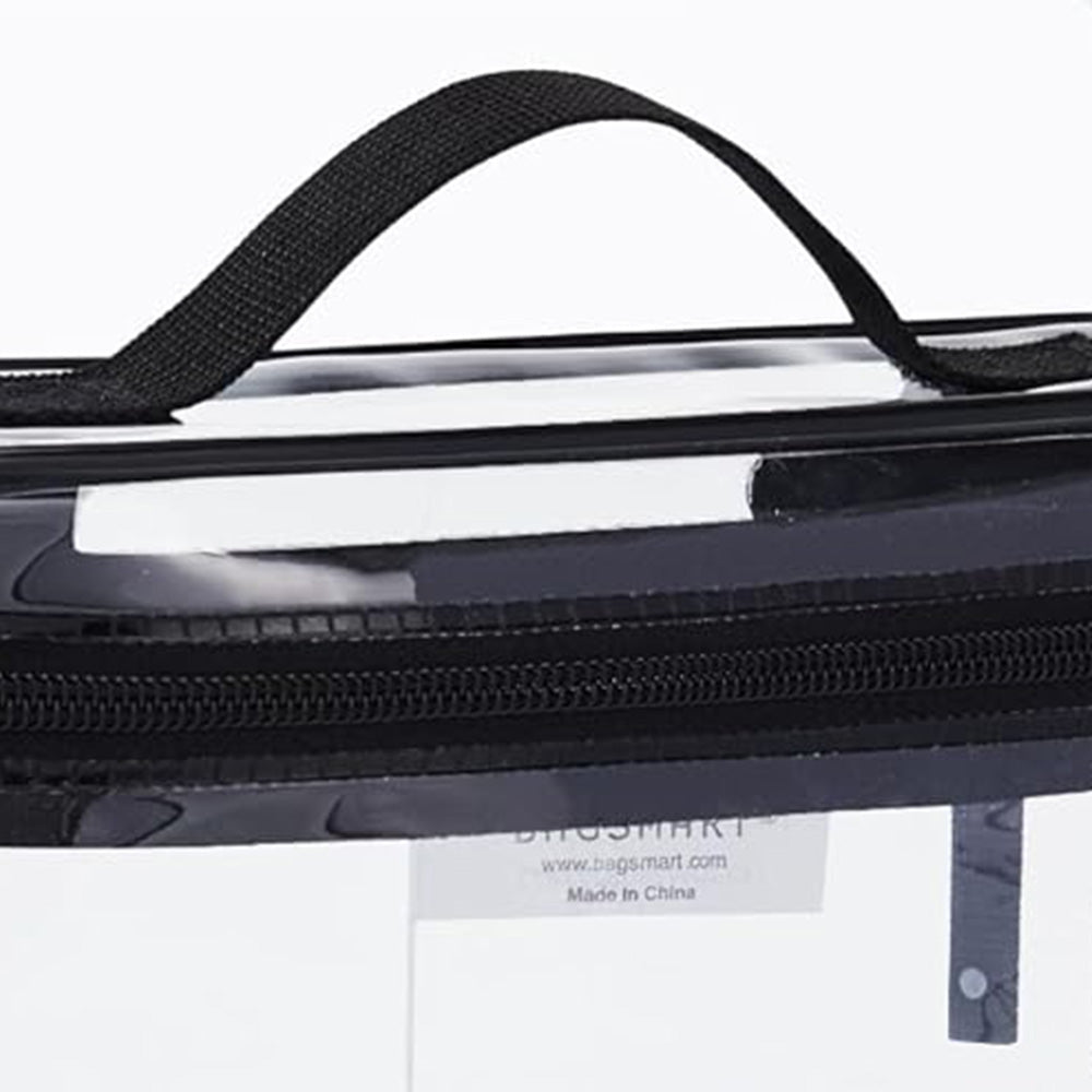 2 X Clear Toiletry Bag with 28Pcs Disposable Compressed Towels