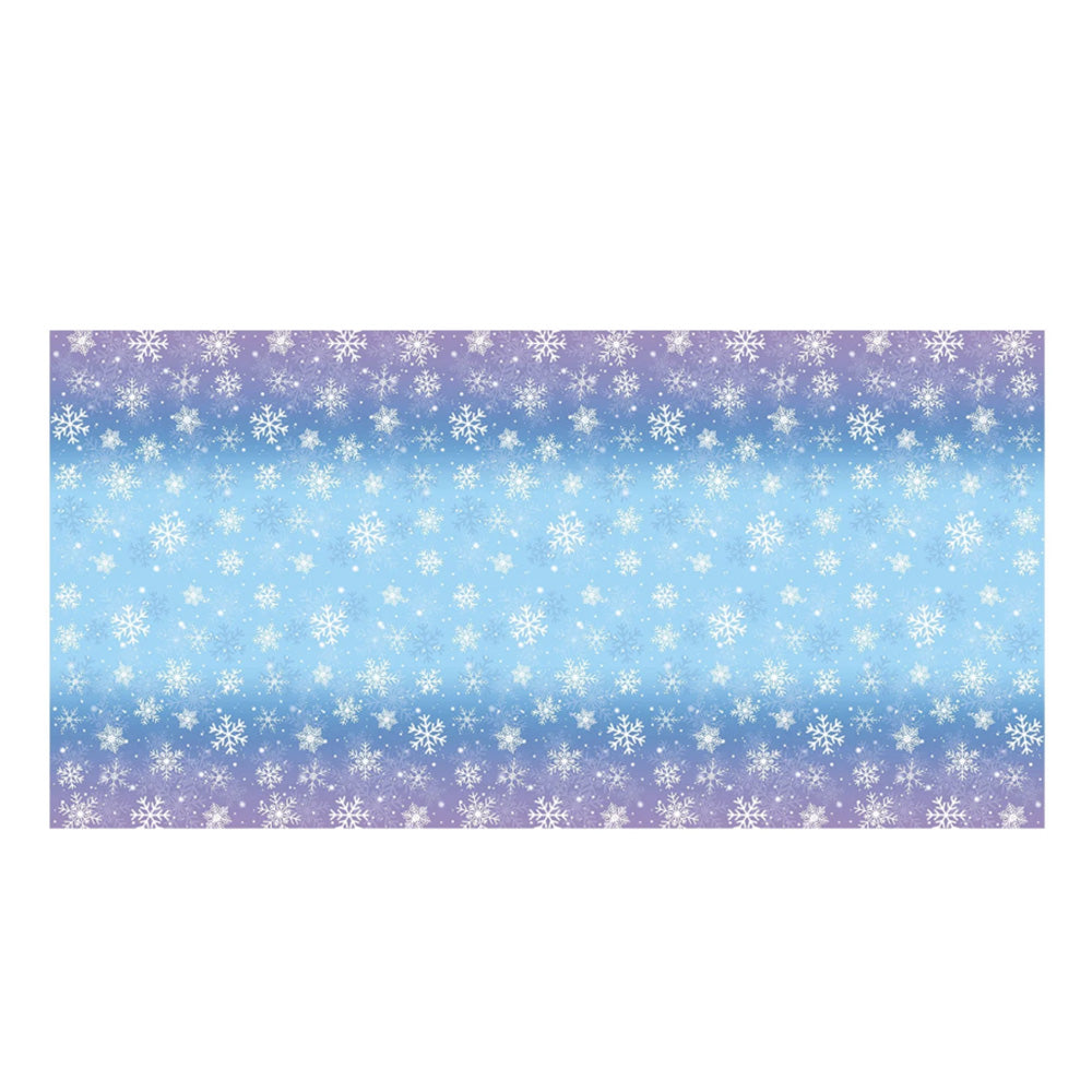 3Pcs Christmas Snowflake Tablecloth Winter Wonderland Table Cover
