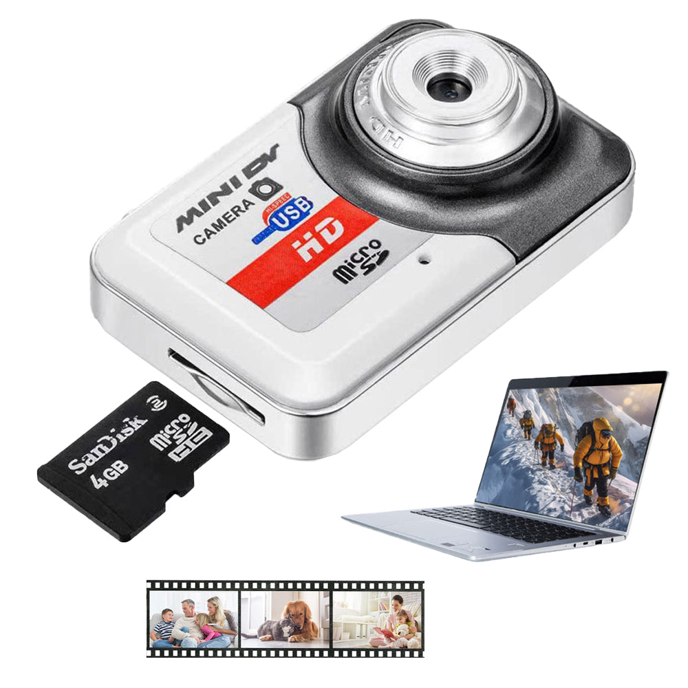 Mini Digital Camera 130W Pixels Sports Camera with 32G Memory Card
