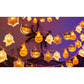 USB Halloween Ghost LED String Lights 4 Point 5m 30 Bulbs Decoration