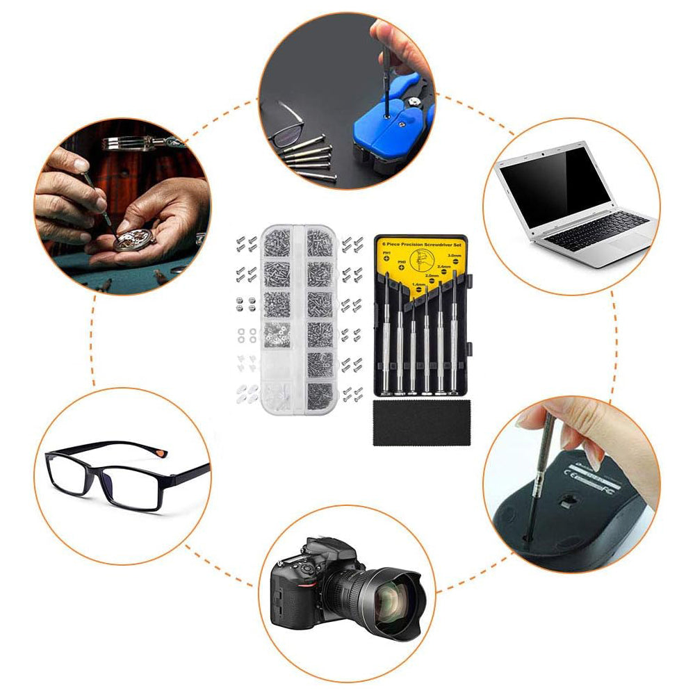 Tiny Repair Screws Nuts Screwdriver Kit For Eyeglass Glasses