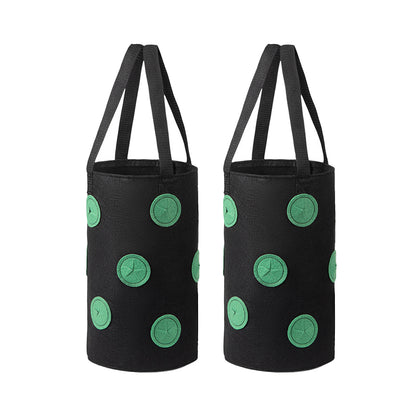 2Pcs 3 Gallon Grow Bag for Strawberry Vegetables with 12 Planting Holes