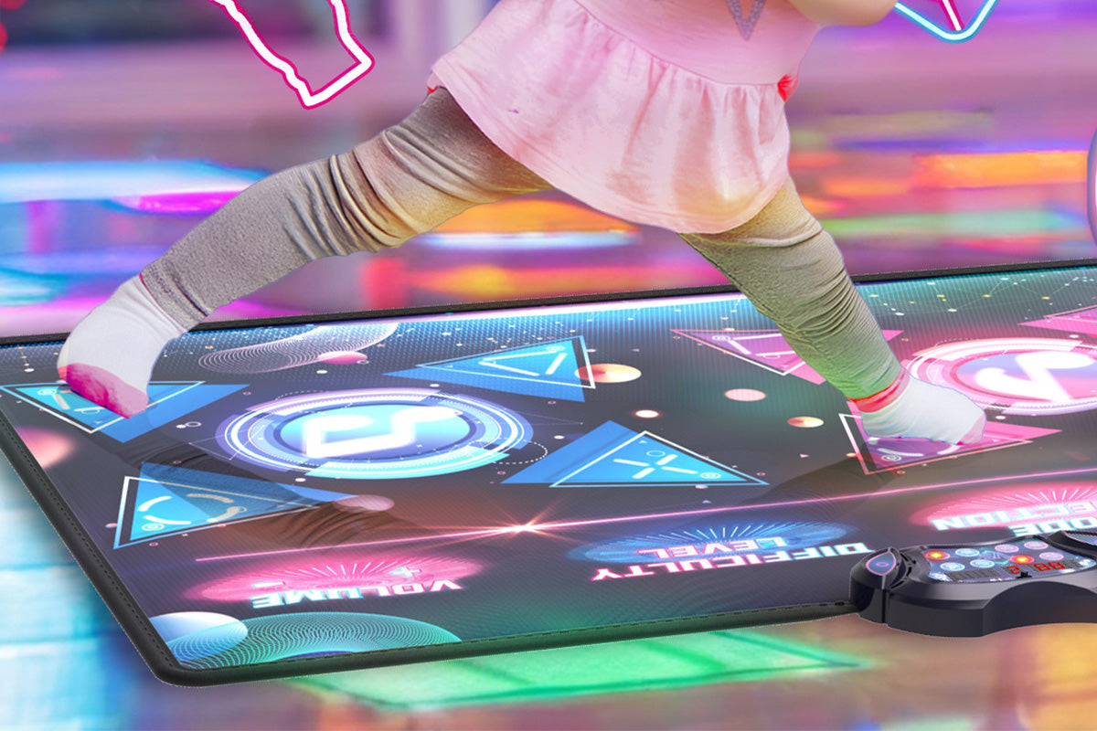 Lovelys Dance Mat 2-Player Dance Pad for Girls Boys Electronic Dancing Mat