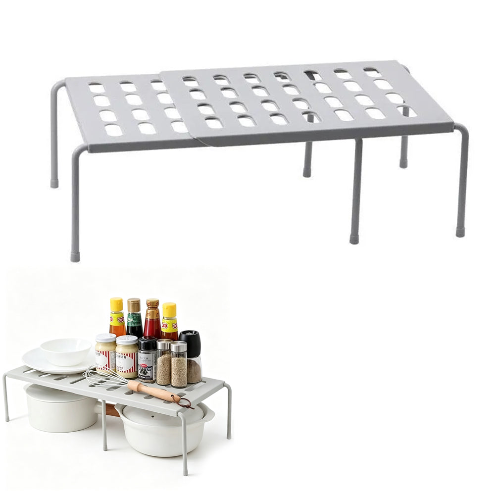 Expandable Cupboard Pantry and Home Storage Shelf Rack