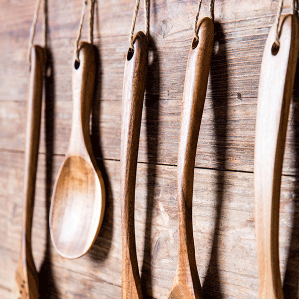 7 Piece Kitchen Utensil Cooking Spoon Set with Holder