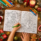 10Pcs Christmas Coloring Books Santa Claus Snowman Designs Holiday Gift