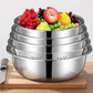 5 Piece 410 Stainless Steel Colander and Mixing Bowl Set 22 to 30cm