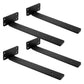 2Pcs Hidden Shelf Brackets 0.4 cm Thick for Floating Shelf Support