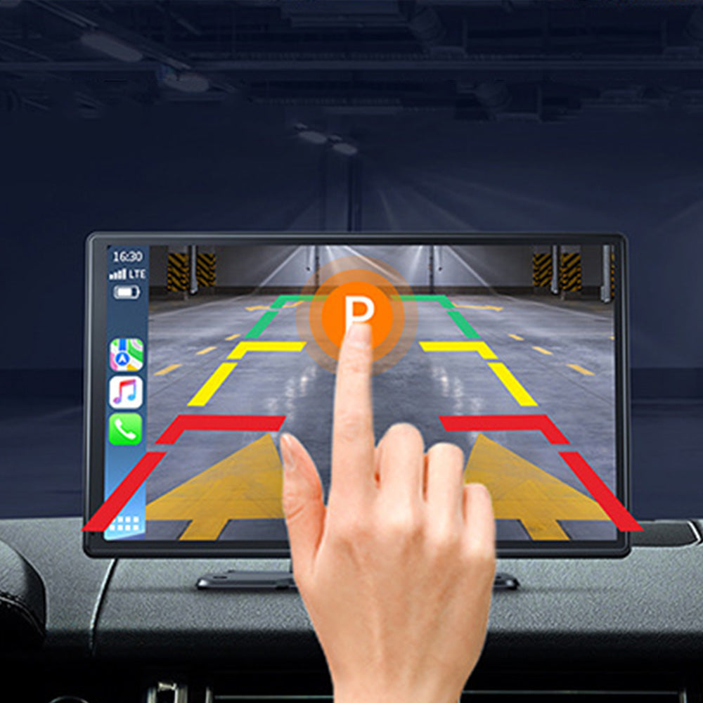 9 Inch CarPlay Screen for Car with 4K Dashcam Front Rear Camera 64GB TF Card