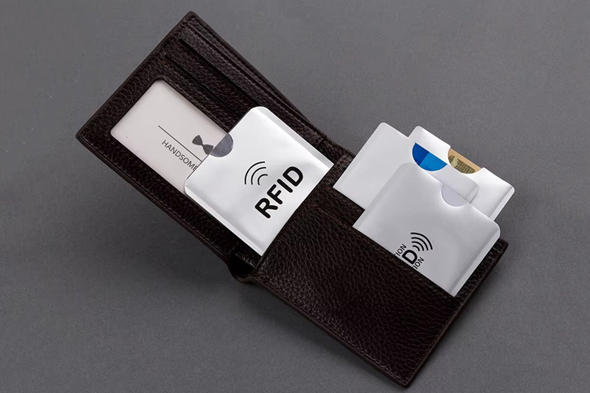30 PCS Slim RFID Blocking Card Sleeves Credit ID Protector Wallet Shield