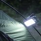 USB Solar Dual Charging Camping Clip Light with 60 LEDs 3 Dimming Modes Power Display