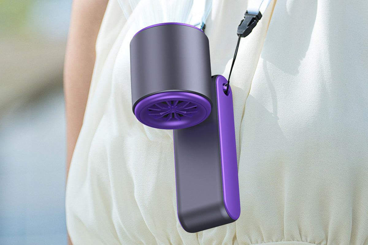 Handheld Portable Fan with Ice Cooler 100-Speed Rechargeable Handheld Fan