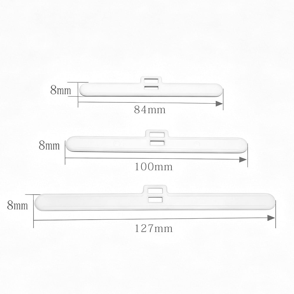 40Pcs 8.9 / 10 / 12.7cm Vertical Blind Double Hole Connector Clips for Vertical Blinds