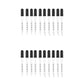 20Pcs 1ML Calibrated Medicine Droppers Glass Dropper Liquid Pipette