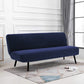 Armless Solid Color Stretch Folding Sofa Bed Cover