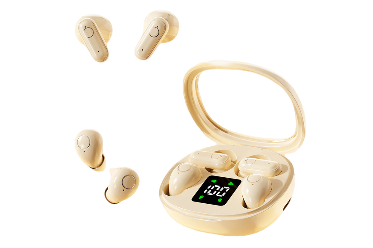 2 Pairs Wireless Earbuds Bluetooth Earphones with LED Digital Display Charging Case
