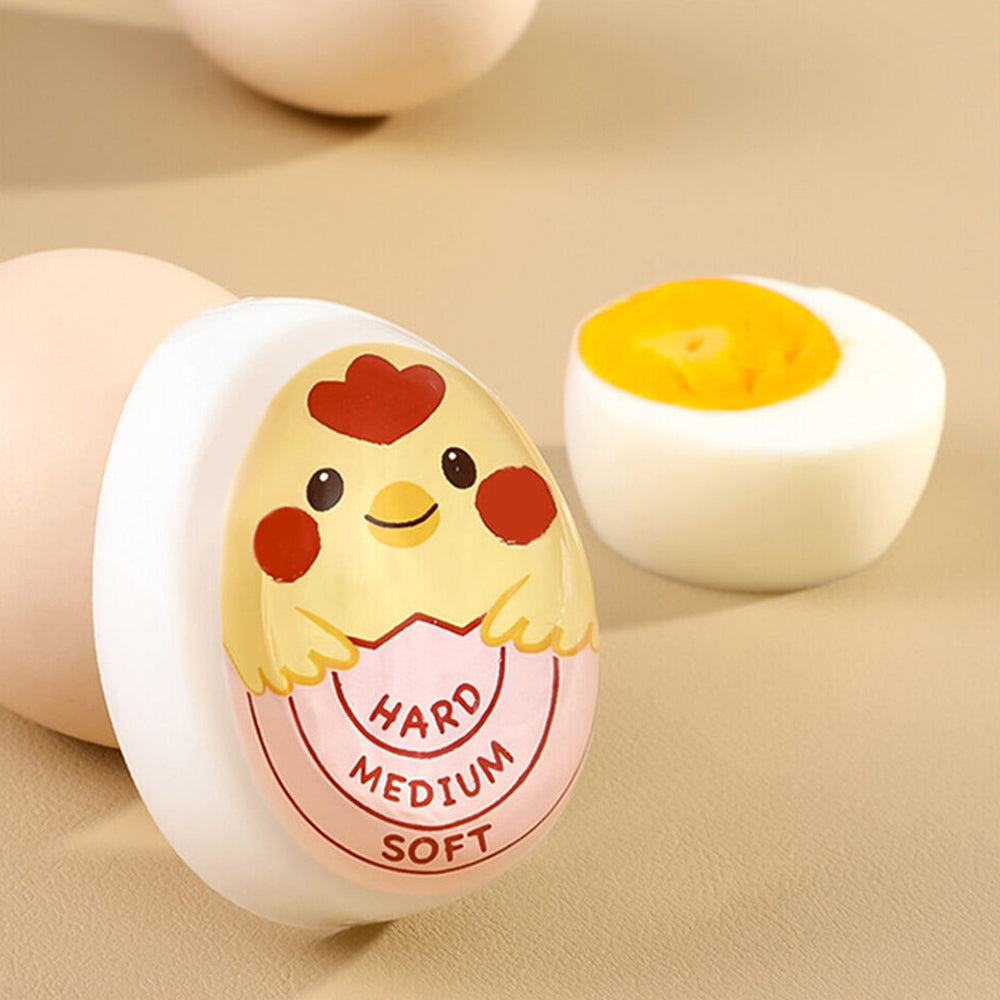 4Pcs Resin Boiled Egg Color Changing Temperature Timer