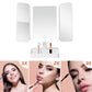 Tri-Fold Standing LED Makeup Mirror with 2X 3X Magnification