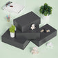Easy Attached Foldable Cardboard Gift Box for Holiday Packaging-Black