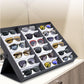 18 Grid Eye Glasses Case Eyewear Sunglasses Display Storage Box Eyewear Stand Display Case