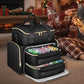 Double Layer Portable Nail Polish Organizer Bag with Removable Pouches for Travel